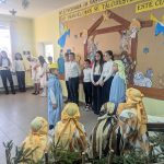 Children performing the Nativity Story at the community center.