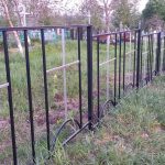 The new beautiful black fence