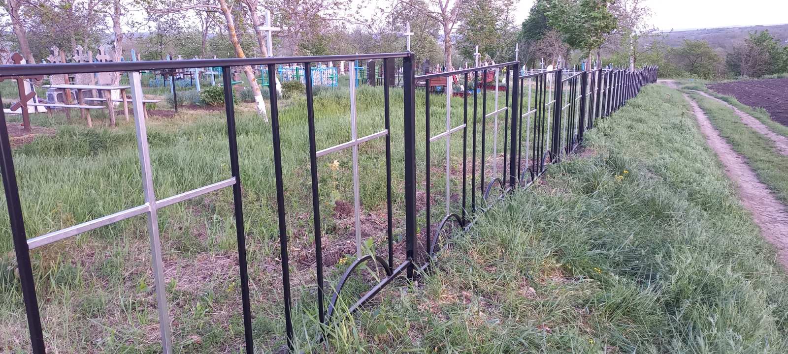 The new beautiful black fence
